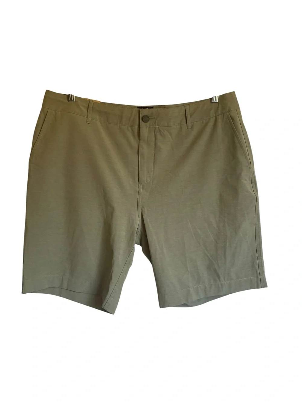 Faherty All Day Men's Olive Utility Flat-Front Shorts NWT